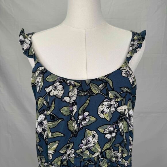 Free People Dear You Mini Dress Ruffle Floral Small Low Back Boho Southern Belle - Picture 3 of 15